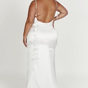 ELENORA Rose Gown - White